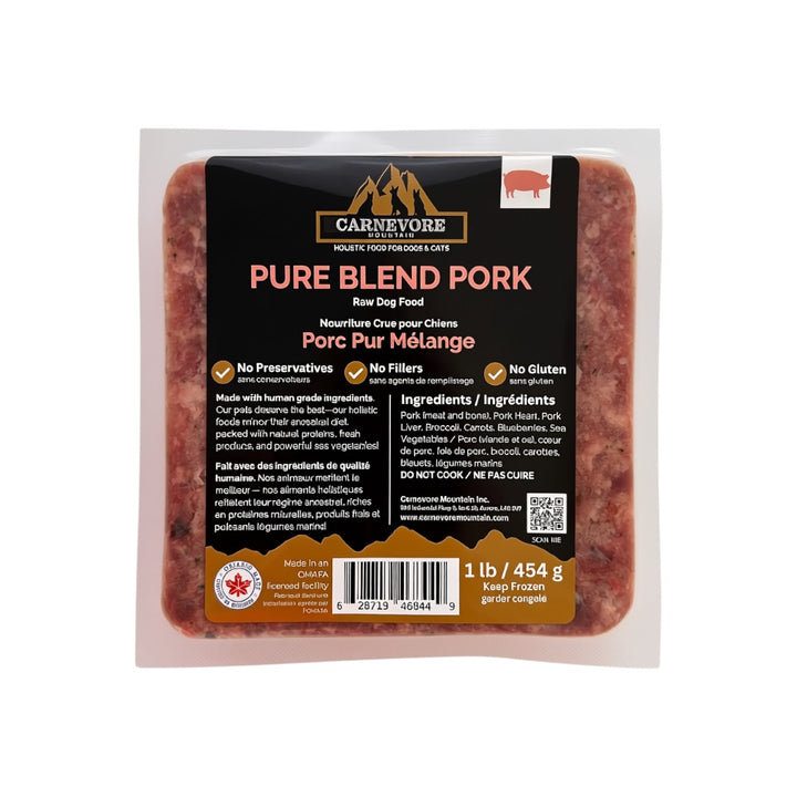 Pork Raw Dog Food - Pure Blend Pork